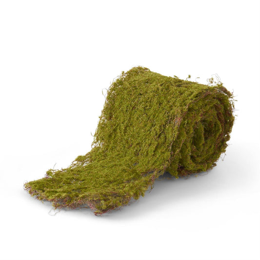 6 Inch Glittered Moss Ribbon (2 Yards)