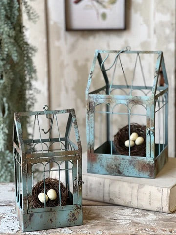 Antique Blue Terrarium