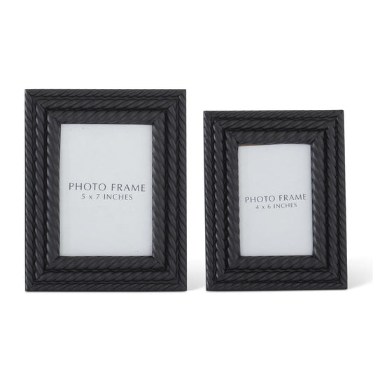 BLACK SPIRAL WOOD PHOTO FRAMES