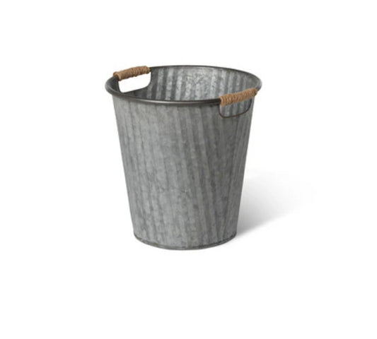 Galvanized Flower Bucket