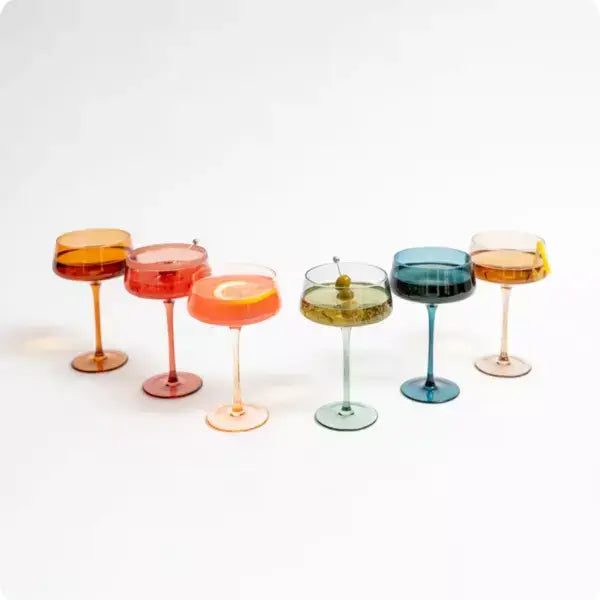Saludi Multi-Color Coupe Glasses