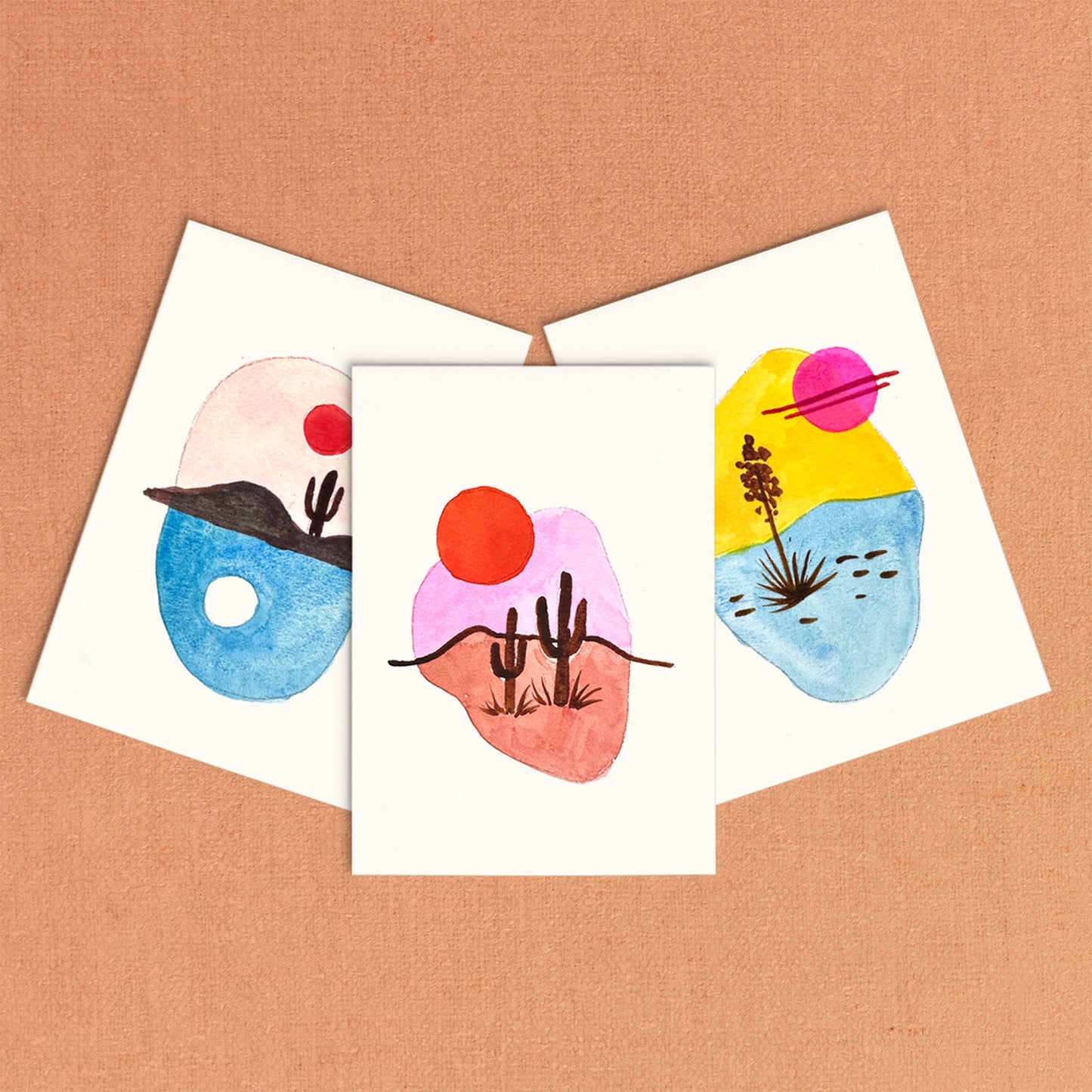 S+F Mini Watercolor Painting Kit: Desert