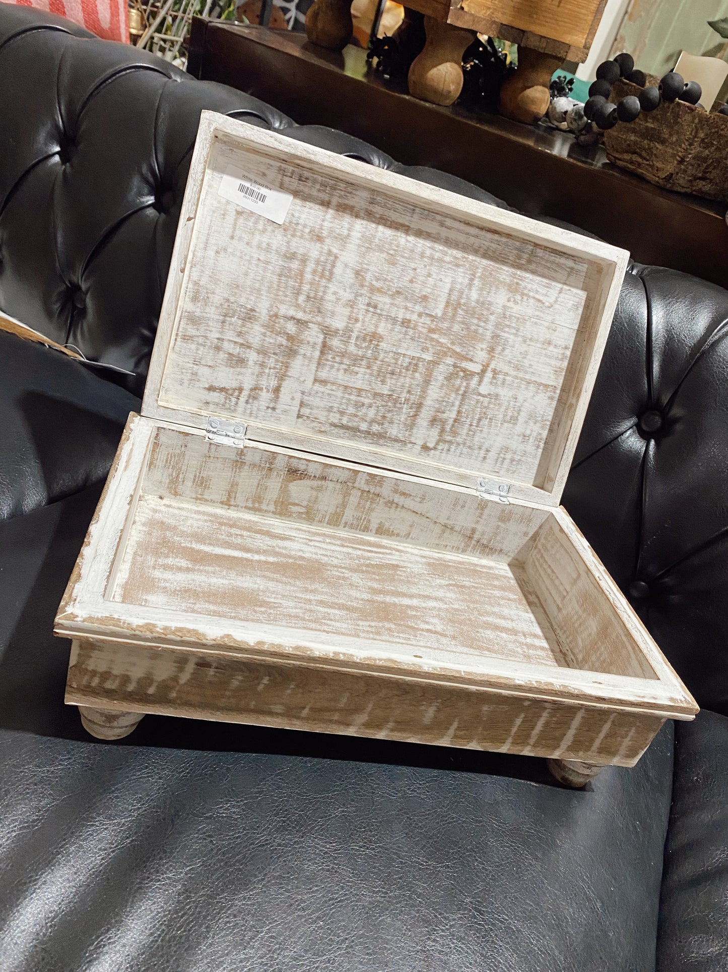 White Wood Box