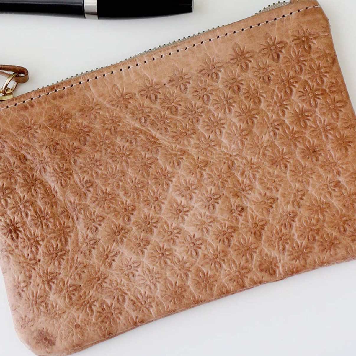 Blossom Leather Pouch