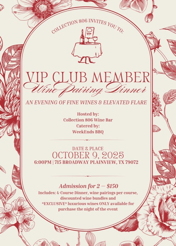 Collection 806 Private Wine Dinner
