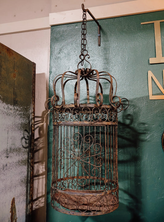 Rustic Metal Bird Cage