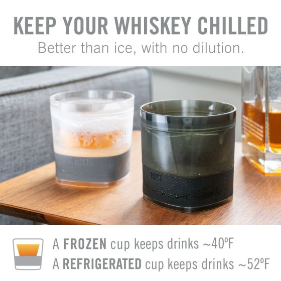 HOST Whiskey FREEZE Cooling Cup in Smoke (Set of 2)