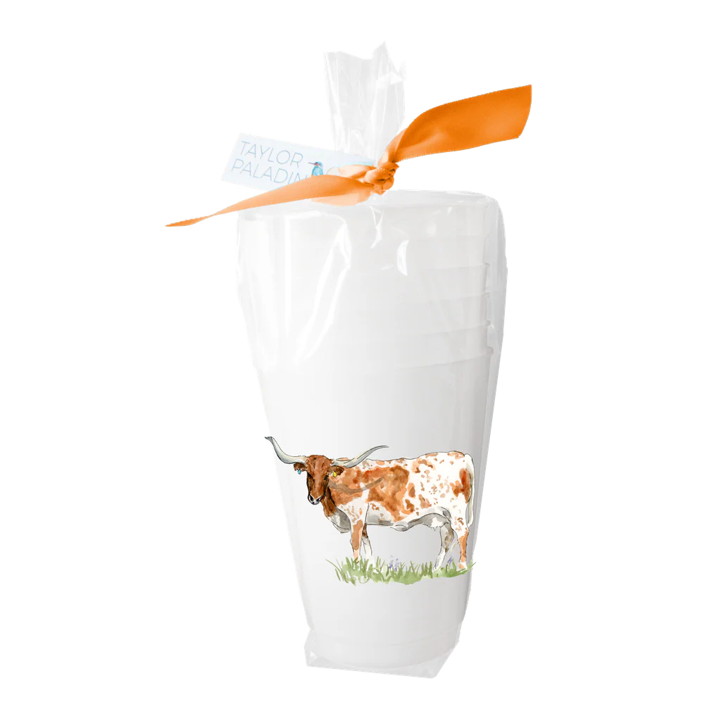 Texas Longhorn Frosted Cup