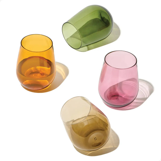 Tossware Reserve 16oz Stemless Wine Glass 4-Pack