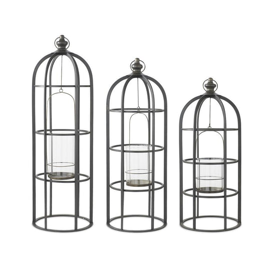 Black Metal Cage Lantern