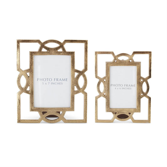 Textured Gold Metal Photo Frame