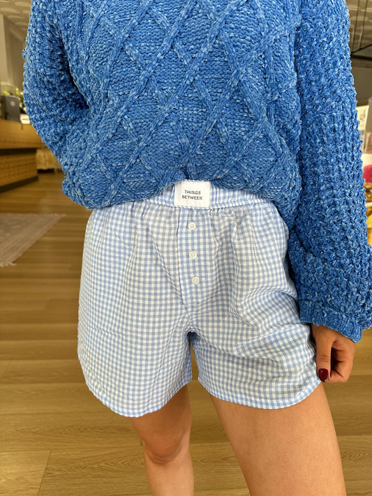 Gingham Checker Boxer Shorts