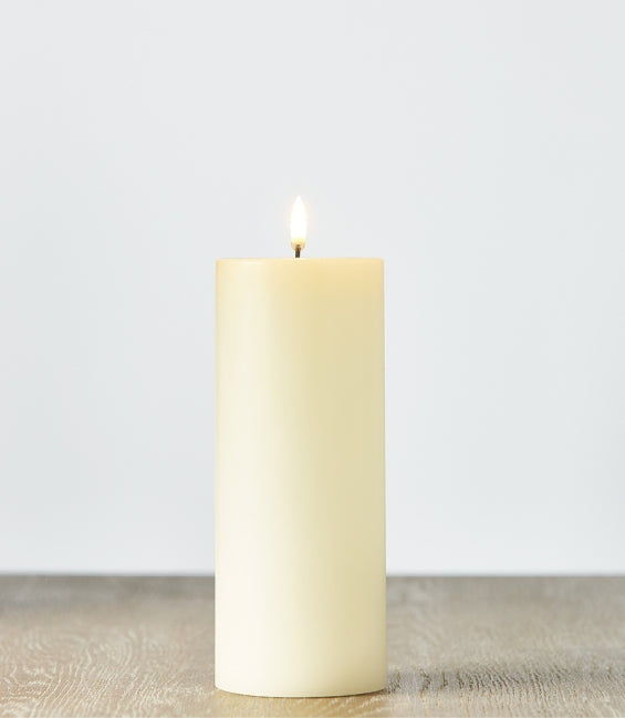 Uyuni Ivory Pillar Candle 3” x 9”