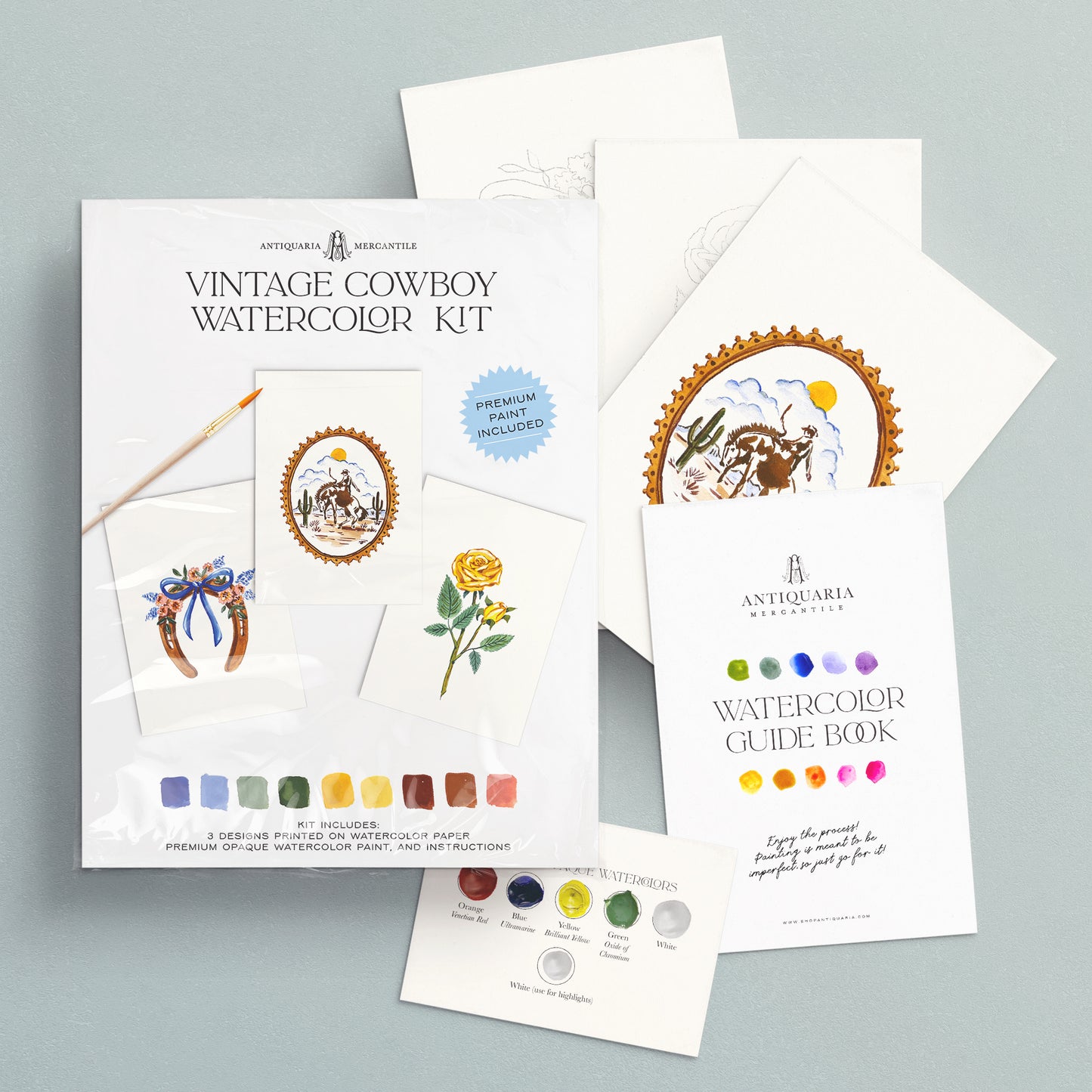 S+F Watercolor Painting Kit: Cowboy