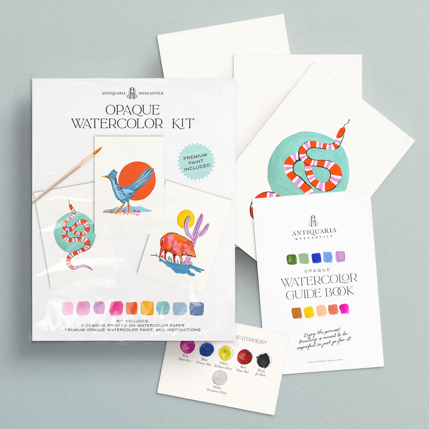 S+F Watercolor Painting Kit: Southwest Animals