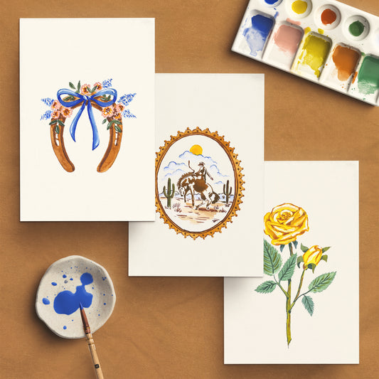 S+F Watercolor Painting Kit: Cowboy