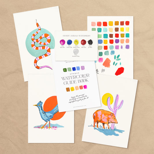 S+F Watercolor Painting Kit: Southwest Animals