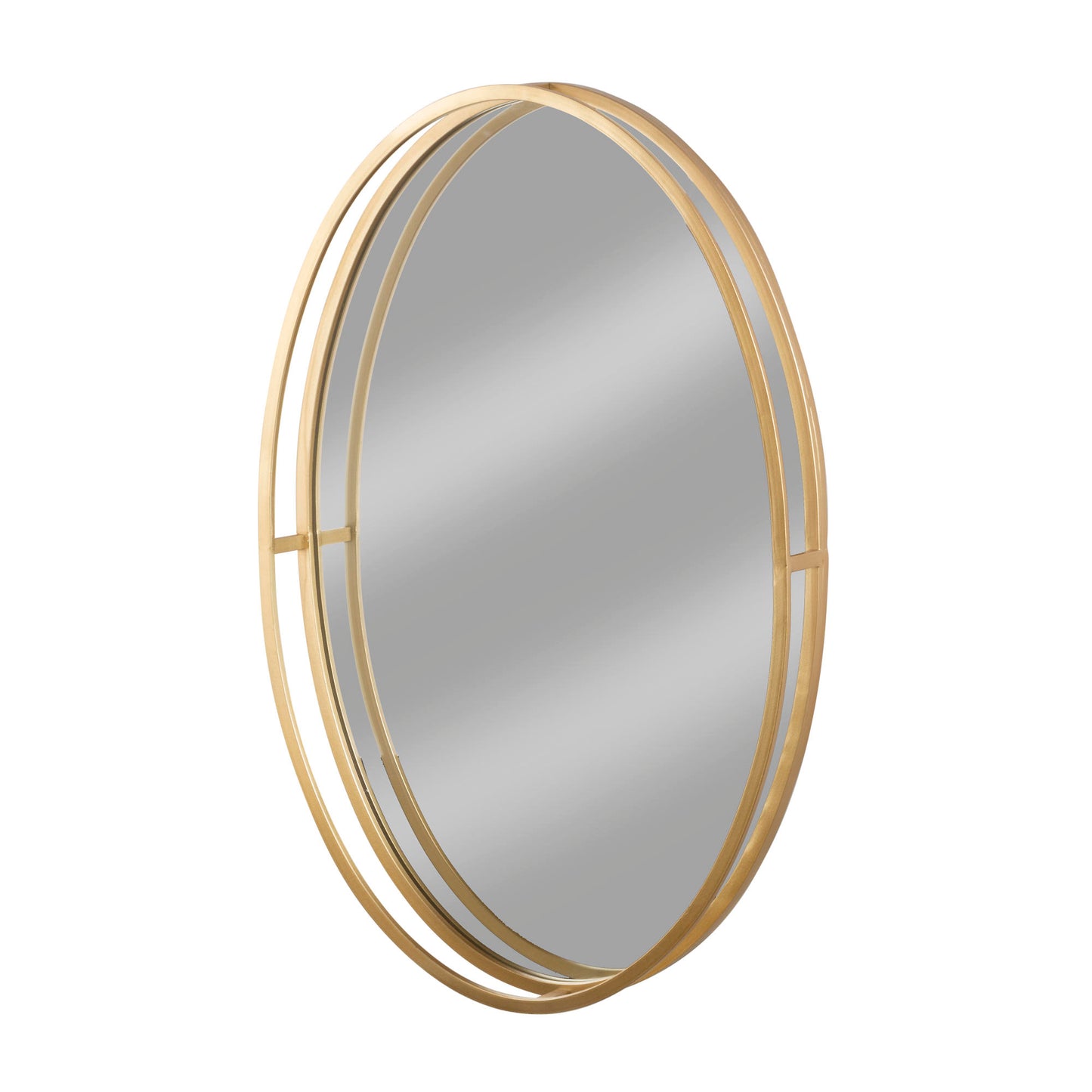 Metal Oval Wall Mirror/Tray