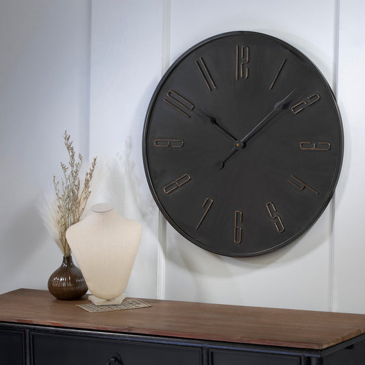 Urban Bronze Metal Wall Clock