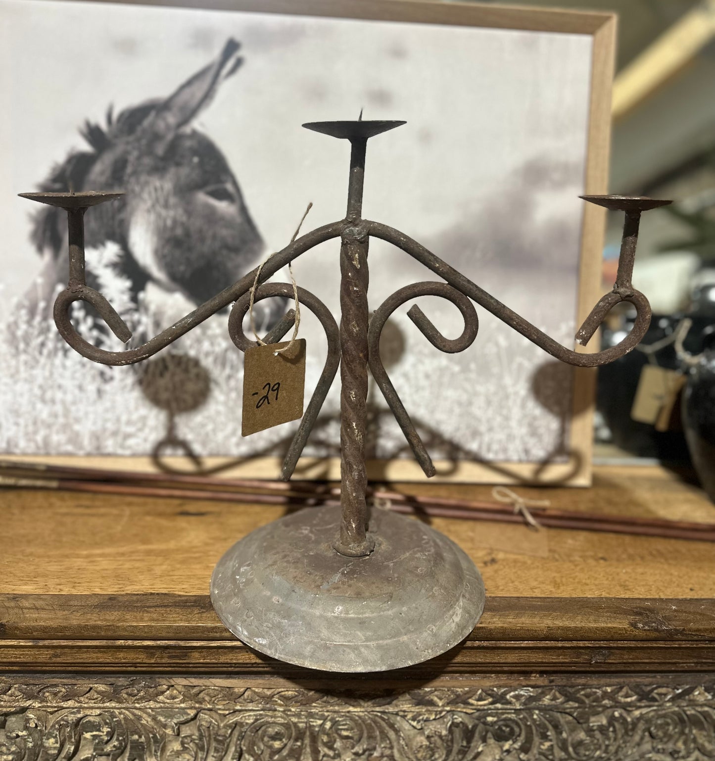 Rustic Candle Holder