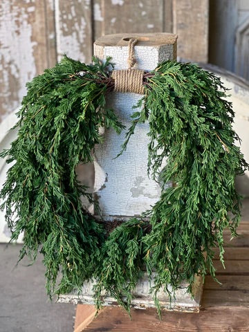 Emerald Falls Hanging Wreath