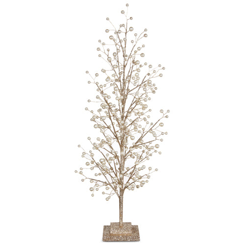 Glittered Tree w/ Pearls