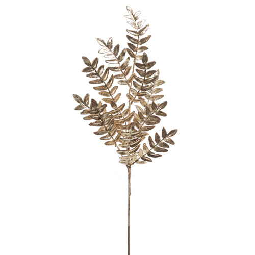 16” Gold Fern Leaf Spray