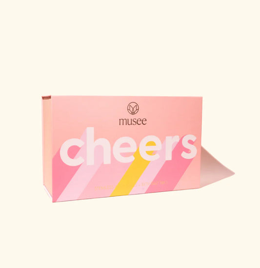 Musee Cheers Wine Glass & Salt Box