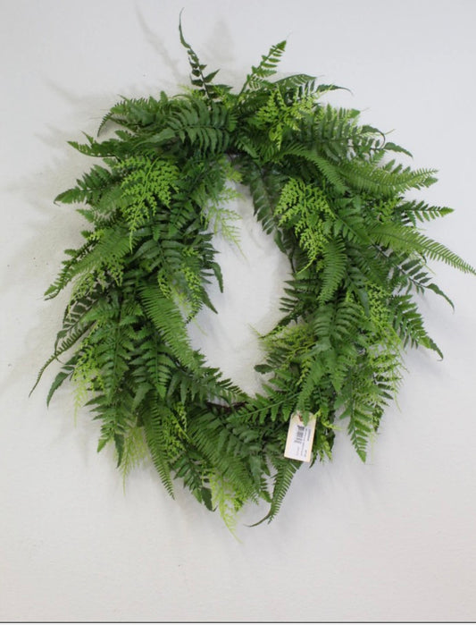 S+F Mix Fern Oval Wreath