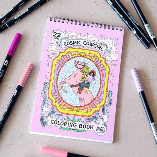 S + F Cosmic Cowgirl Coloring Book