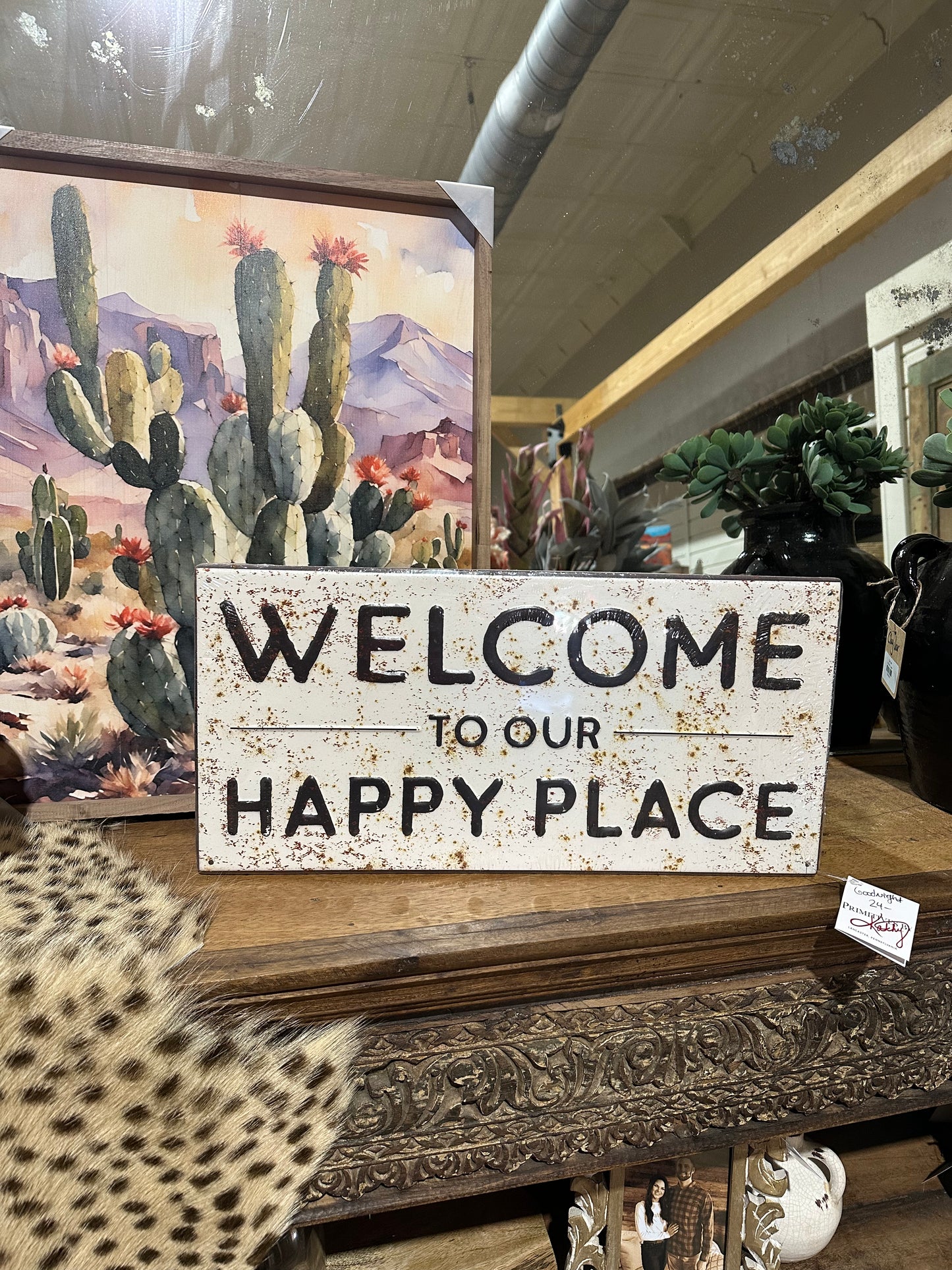 “Welcome to our Happy Place” Sign