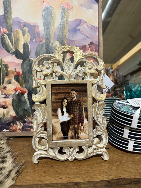 Gold Filigree Photo Frame