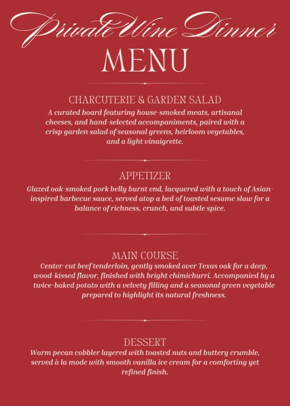 Collection 806 Private Wine Dinner