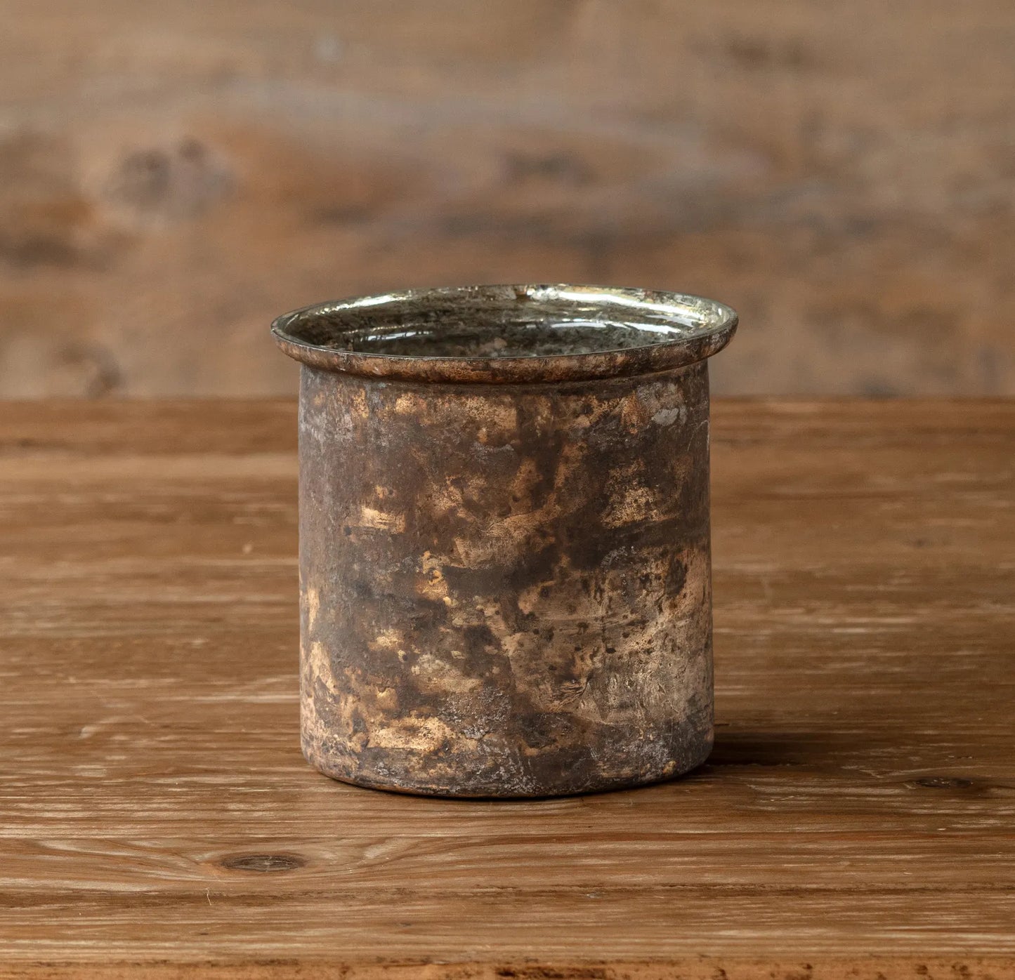 Antique Copper Candle Pot