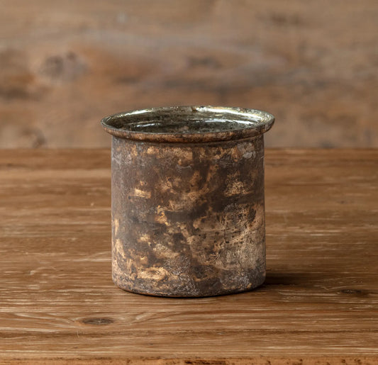 Antique Copper Candle Pot