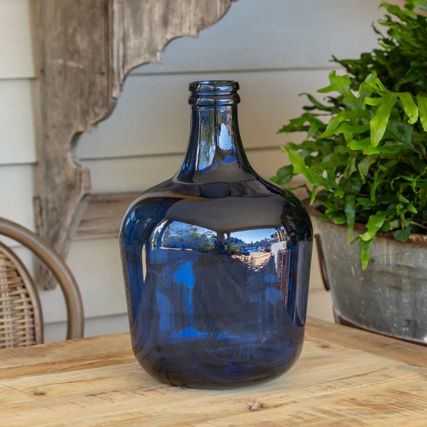 Cobalt Blue Carafe Bottle