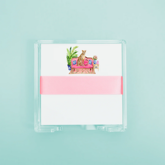 Fancy Cheetah Desk Set